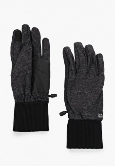 Перчатки, Jack Wolfskin, цвет: черный. Артикул: RTLAAY185301. Аксессуары / Перчатки и варежки