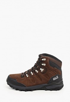 Ботинки трекинговые, Jack Wolfskin, цвет: коричневый. Артикул: RTLAAY188201. Обувь / Ботинки / Трекинговые ботинки