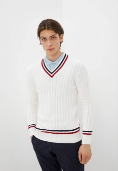 Пуловер, Giorgio Di Mare, цвет: белый. Артикул: RTLAAY269501. Одежда / Джемперы, свитеры и кардиганы