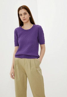 Джемпер, Giorgio Di Mare, цвет: фиолетовый. Артикул: RTLAAY271901. Одежда / Джемперы, свитеры и кардиганы / Джемперы и пуловеры