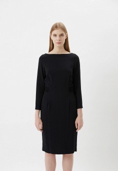 Платье, Trussardi, цвет: черный. Артикул: RTLAAY332601. Premium / Одежда / Платья и сарафаны / Повседневные платья