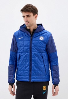 Куртка утепленная, Nike, цвет: синий. Артикул: RTLAAY362501. Одежда / Верхняя одежда / Демисезонные куртки