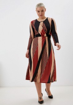 Платье, Kitana by Rinascimento, цвет: мультиколор. Артикул: RTLAAY368401. Одежда / Одежда больших размеров / Платья и сарафаны / Повседневные платья