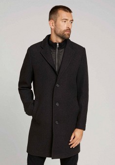 Пальто, Tom Tailor, цвет: серый. Артикул: RTLAAY425701. Одежда / Верхняя одежда / Пальто