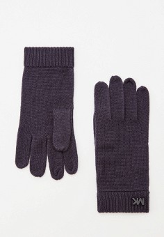 Перчатки, Michael Kors, цвет: синий. Артикул: RTLAAY513901. Аксессуары / Перчатки и варежки