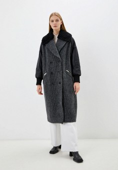 Пальто, Diesel, цвет: серый. Артикул: RTLAAY535101. Одежда / Верхняя одежда / Diesel