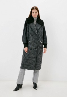 Пальто, Diesel, цвет: серый. Артикул: RTLAAY535102. Одежда / Верхняя одежда / Diesel