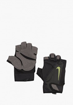 Перчатки для фитнеса, Nike, цвет: черный. Артикул: RTLAAY559001. Аксессуары / Перчатки и варежки