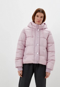 Куртка утепленная, Gap, цвет: розовый. Артикул: RTLAAY771702. Одежда / Одежда больших размеров / Верхняя одежда