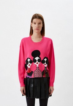 Джемпер, Alice + Olivia, цвет: розовый. Артикул: RTLAAY801701. Одежда / Джемперы, свитеры и кардиганы / Джемперы и пуловеры / Джемперы