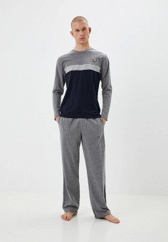Пижама, Kensington Eastside, цвет: серый, синий. Артикул: RTLAAY826802. Одежда / Домашняя одежда