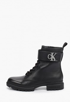Ботинки, Calvin Klein Jeans, цвет: черный. Артикул: RTLAAY899902. Обувь / Ботинки / Высокие ботинки