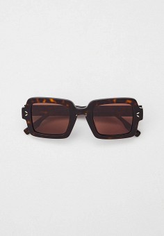 Очки солнцезащитные, McQ Alexander McQueen, цвет: коричневый. Артикул: RTLAAZ118401. McQ Alexander McQueen