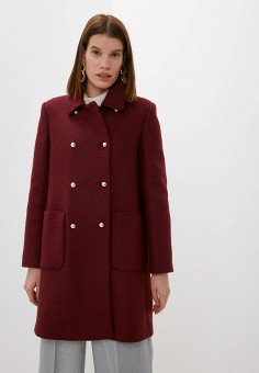 Пальто, Mango, цвет: бордовый. Артикул: RTLAAZ153401. Одежда / Верхняя одежда / Пальто