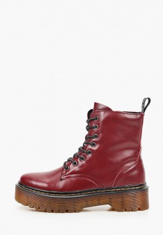 Ботинки, La Grandezza, цвет: бордовый. Артикул: RTLAAZ338301. Обувь / Ботинки / Высокие ботинки / La Grandezza