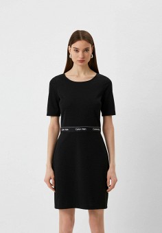 Платье, Calvin Klein, цвет: черный. Артикул: RTLAAZ365301. Calvin Klein