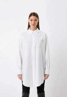 Рубашка, Just Cavalli, цвет: белый. Артикул: RTLAAZ393201. Одежда / Блузы и рубашки / Рубашки / Just Cavalli