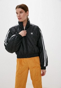 Куртка утепленная, adidas Originals, цвет: черный. Артикул: RTLAAZ406401. Одежда / Верхняя одежда / Демисезонные куртки