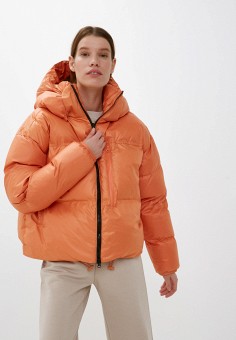 Куртка утепленная, adidas by Stella McCartney, цвет: оранжевый. Артикул: RTLAAZ406701. Одежда / Верхняя одежда / Демисезонные куртки