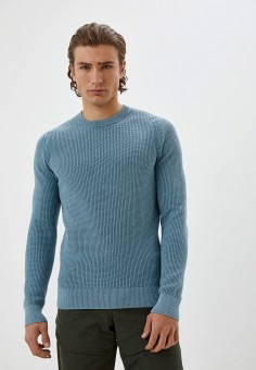 Джемпер, Superdry, цвет: бирюзовый. Артикул: RTLAAZ417101. Одежда / Джемперы, свитеры и кардиганы / Джемперы и пуловеры