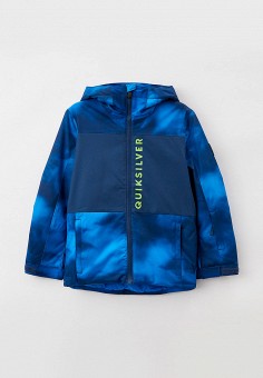 Куртка сноубордическая, Quiksilver, цвет: синий. Артикул: RTLAAZ574001. Мальчикам / Одежда / Верхняя одежда / Куртки и пуховики