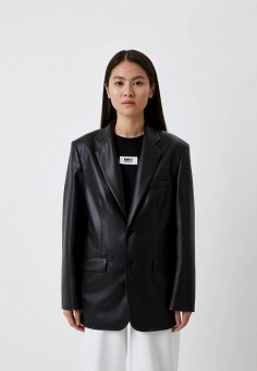 Пиджак, MM6 Maison Margiela, цвет: черный. Артикул: RTLAAZ680901. Одежда / MM6 Maison Margiela