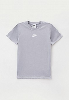 Футболка, Nike, цвет: серый. Артикул: RTLAAZ747301. Мальчикам / Спорт