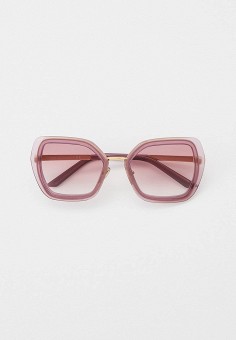 Очки солнцезащитные, Prada, цвет: розовый. Артикул: RTLAAZ781401. 