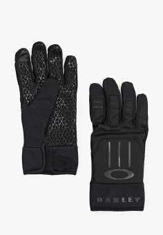 Перчатки горнолыжные, Oakley, цвет: черный. Артикул: RTLAAZ783301. Аксессуары / Перчатки и варежки