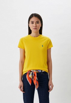 Футболка, Polo Ralph Lauren, цвет: желтый. Артикул: RTLAAZ785102. Premium / Одежда / Футболки и поло