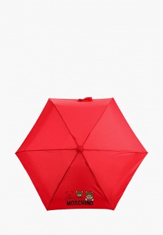 Зонт складной, Moschino, цвет: красный. Артикул: RTLAAZ836601. Moschino