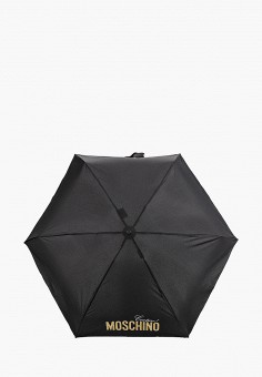 Зонт складной, Moschino, цвет: черный. Артикул: RTLAAZ837801. Moschino
