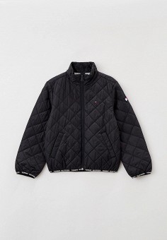Куртка утепленная, Tommy Hilfiger, цвет: черный. Артикул: RTLAAZ946701. 