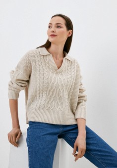 Пуловер, Levi's®, цвет: бежевый. Артикул: RTLABA003101. Одежда / Джемперы, свитеры и кардиганы / Джемперы и пуловеры