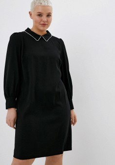 Платье, Marks & Spencer, цвет: черный. Артикул: RTLABA078401. Одежда / Одежда больших размеров / Платья и сарафаны