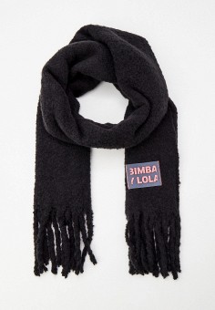 Шарф, Bimba Y Lola, цвет: черный. Артикул: RTLABA193101. Premium / Аксессуары / Платки и шарфы
