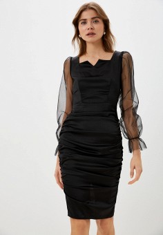 Платье, Aaquamarina, цвет: черный. Артикул: RTLABA347301. Одежда / Платья и сарафаны / Вечерние платья
