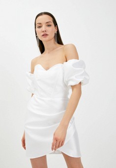Платье, Imocean, цвет: белый. Артикул: RTLABA355501. Одежда / Платья и сарафаны / Вечерние платья