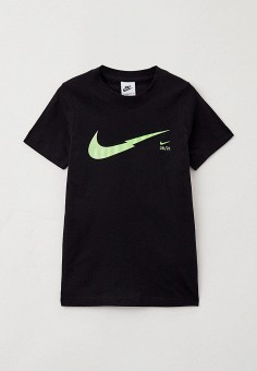 Футболка, Nike, цвет: черный. Артикул: RTLABA545901. Мальчикам / Спорт