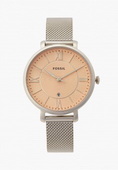 Часы, Fossil, цвет: серебряный. Артикул: RTLABA933201. Аксессуары / Часы / Fossil