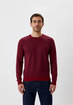 Джемпер, Trussardi, цвет: бордовый. Артикул: RTLABB109601. Одежда / Джемперы, свитеры и кардиганы
