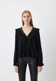 Блуза, Trussardi, цвет: черный. Артикул: RTLABB111401. Одежда / Trussardi