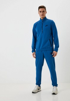 Костюм спортивный, Nike, цвет: синий. Артикул: RTLABB135301. Одежда / Спортивные костюмы