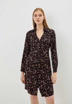Платье, Sisley, цвет: коричневый. Артикул: RTLABB220201. Одежда / Sisley