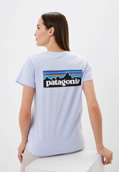 Футболка, Patagonia, цвет: голубой. Артикул: RTLABB942401. Одежда / Футболки и поло / Patagonia