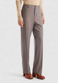 Серые женские классические брюки — купить в интернет-магазине Ламода