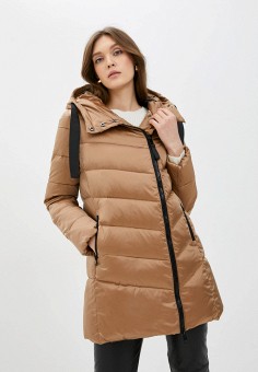 Пуховик, Savage, цвет: коричневый. Артикул: SA004EWKPDS5. Savage