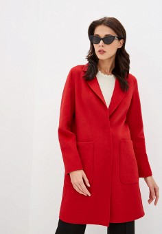 Пальто, Sisley, цвет: красный. Артикул: SI007EWFVDG1. Одежда / Sisley
