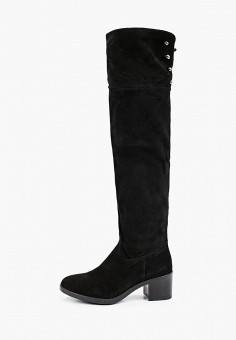Ботфорты, Tamaris, цвет: черный. Артикул: TA171AWKFPJ9. Обувь / Сапоги / Ботфорты