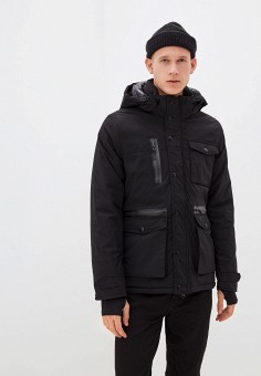 Куртка утепленная, Terance Kole, цвет: черный. Артикул: TE020EMLLAI2. Одежда / Верхняя одежда / Демисезонные куртки